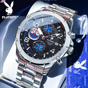 PLAYBOY High Quality Multifunction Best Selling Original Luxury Waterproof Fashion Business Quartz Wrist Watches